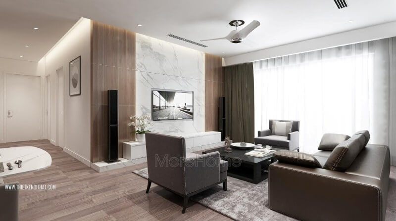 Mẫu thiết kế nội thất chung cư cao cấp Imperia Garden sang trọng